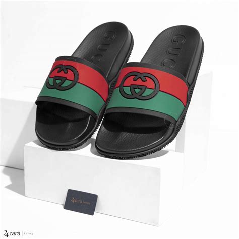 gucci web slide sandal men|men's interlocking g slide sandal.